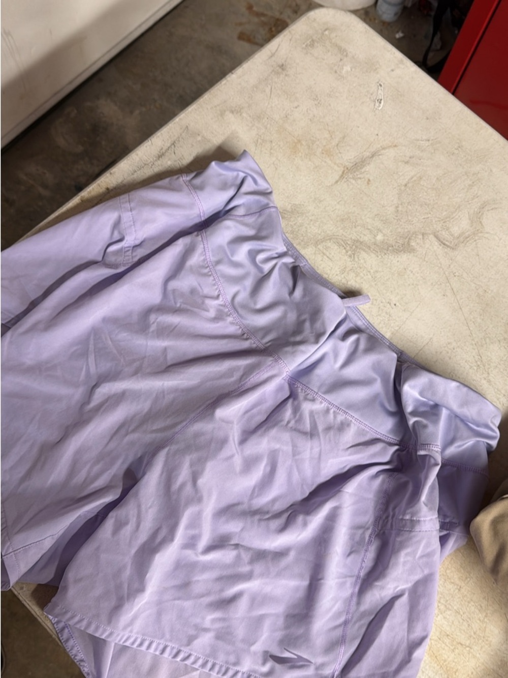 Brooks Lavender Athletic Running Shorts